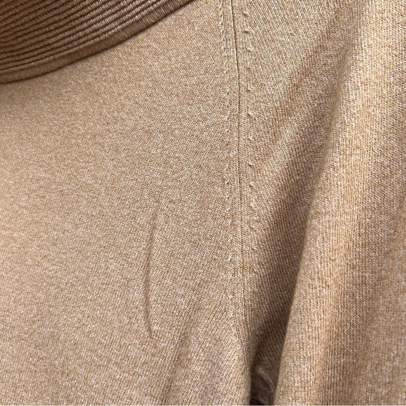 Jones New York Collection Tan Beige Cowl Neck Sweater - Picture 2 of 6